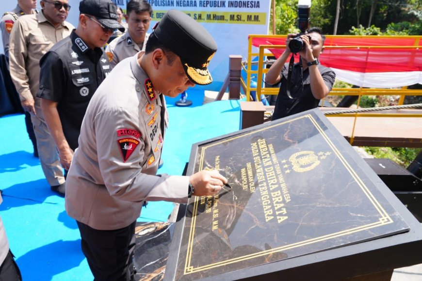 Wakapolri Resmikan Jembatan Perintis Dhira Brata