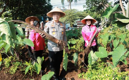 Polres Malang Maksimalkan Pekarangan Produktif Demi Perkuat Ketahanan Pangan